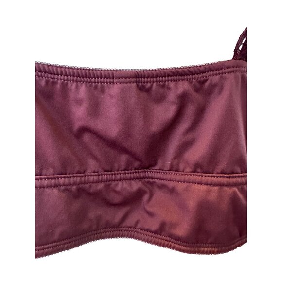 2/$30 Torrid Size 4 Curve Plus Size Bralette Lace Straps Sexy Wine Red - Picture 8 of 12
